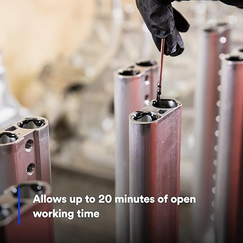 Miniatura 4 de 3M Scotch-Weld - Adhesivo epoxi DP420, negro, adhesivo estructural epoxi de dos partes, resistente al impacto y a la fatiga, mantiene la fuerza de