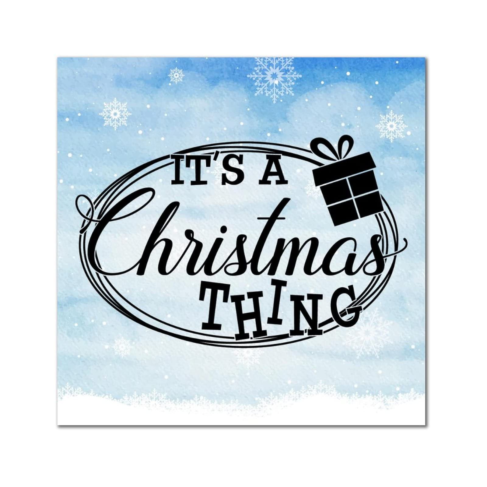 Plaque murale en bois It's A Christmas Thing décorative de 35cm pour salon