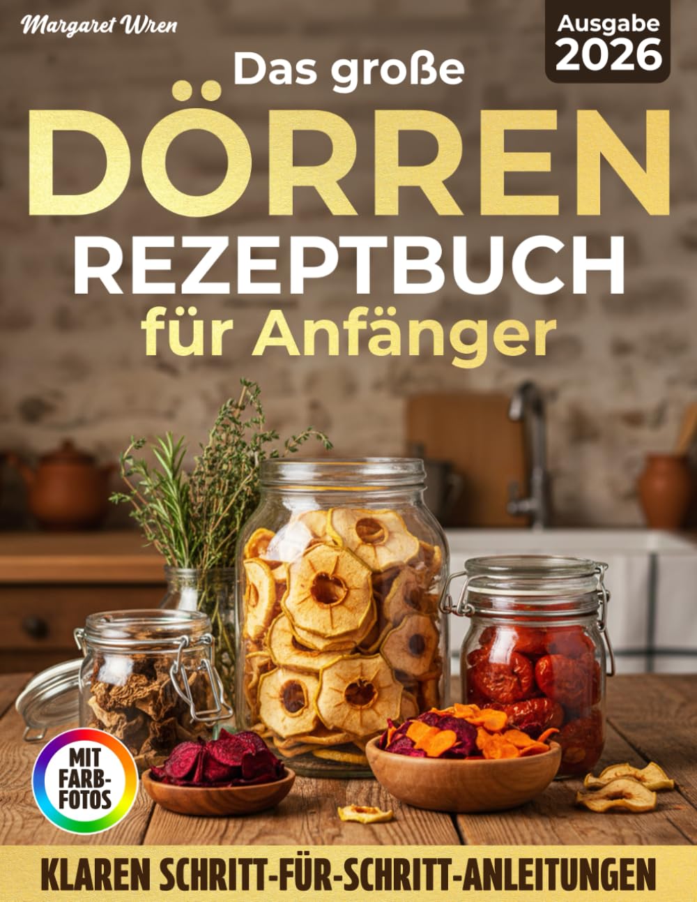 Dörren Rezeptbuch für Anfänger: Einfach natürlich haltbar machen – Mit klaren Dörrzeiten, praktischen Tabellen und Schritt-für-Schritt-Anleitungen für Obst, Gemüse, Kräuter, Fleisch und Snacks