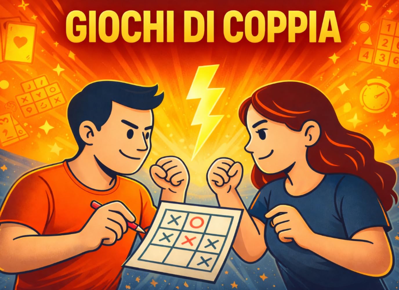 Giochi di coppia: Sfide, puzzle e giochi testa a testa per scoprire chi è il migliore