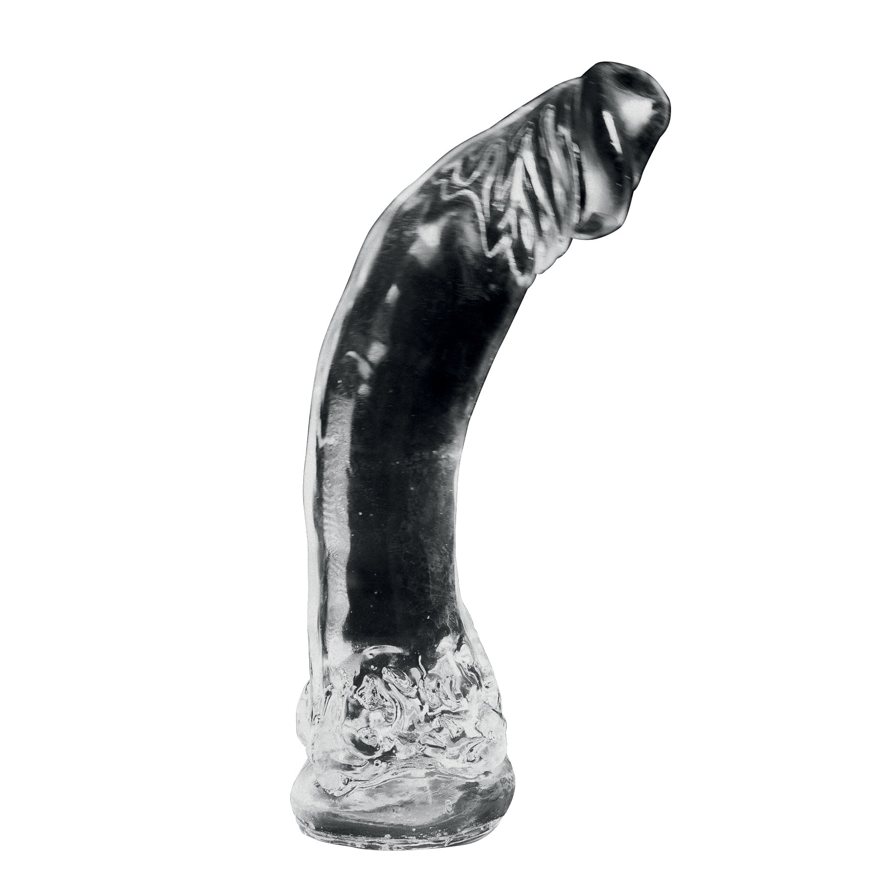 Dark Crystal by Mister B Dennis Consolador, 37 cm de Largo, Diámetro 7.3 cm, Transparente - 1 unidad