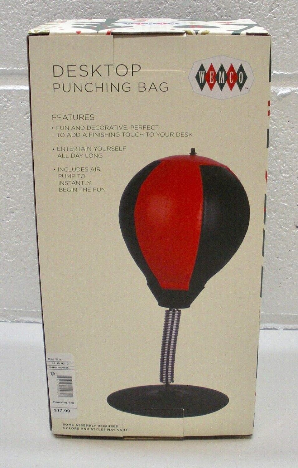 Wemco Freestanding Punching Bag, Black