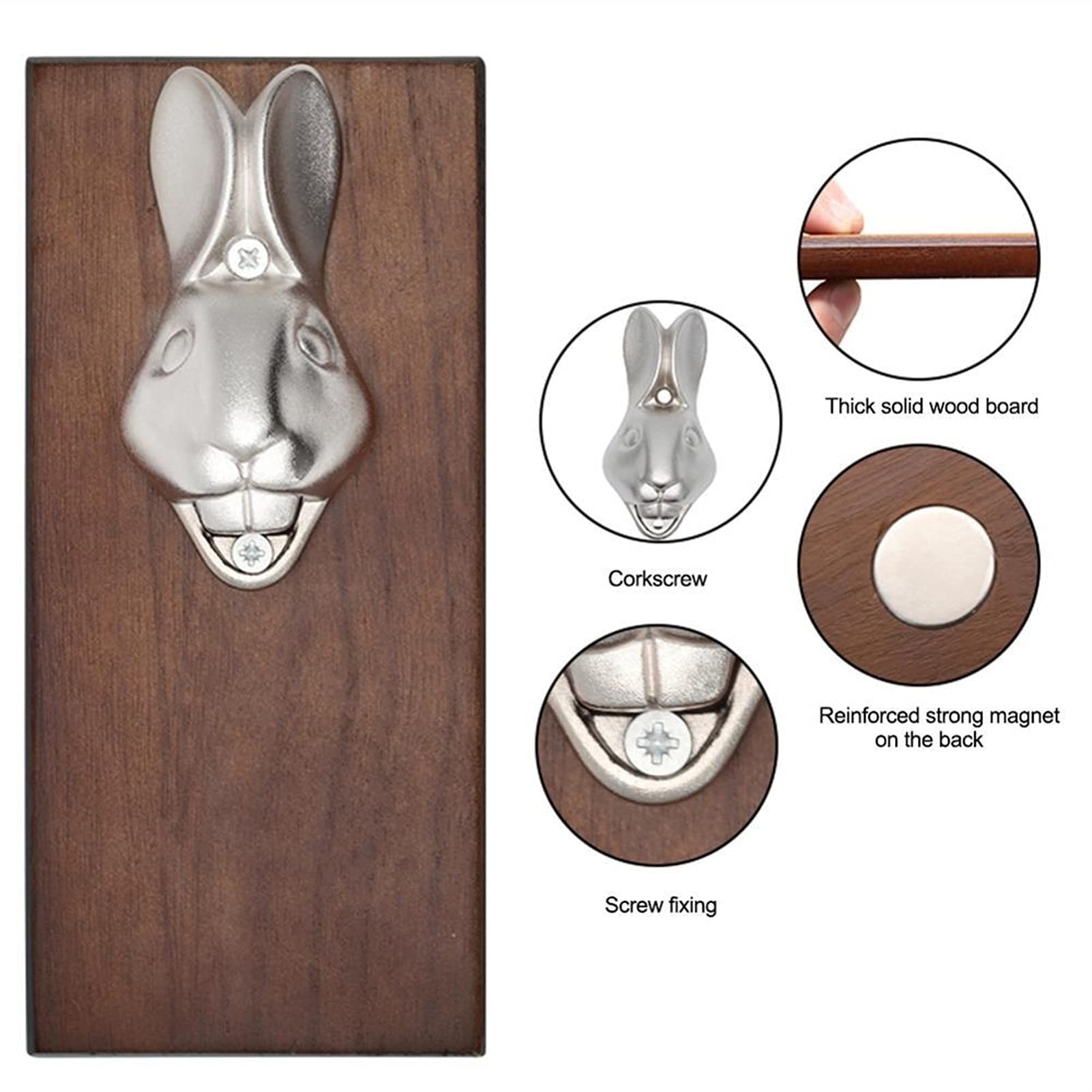 Amazon｜HNGM 栓抜き ビールのびんのオープナーの創造的なウサギの栓