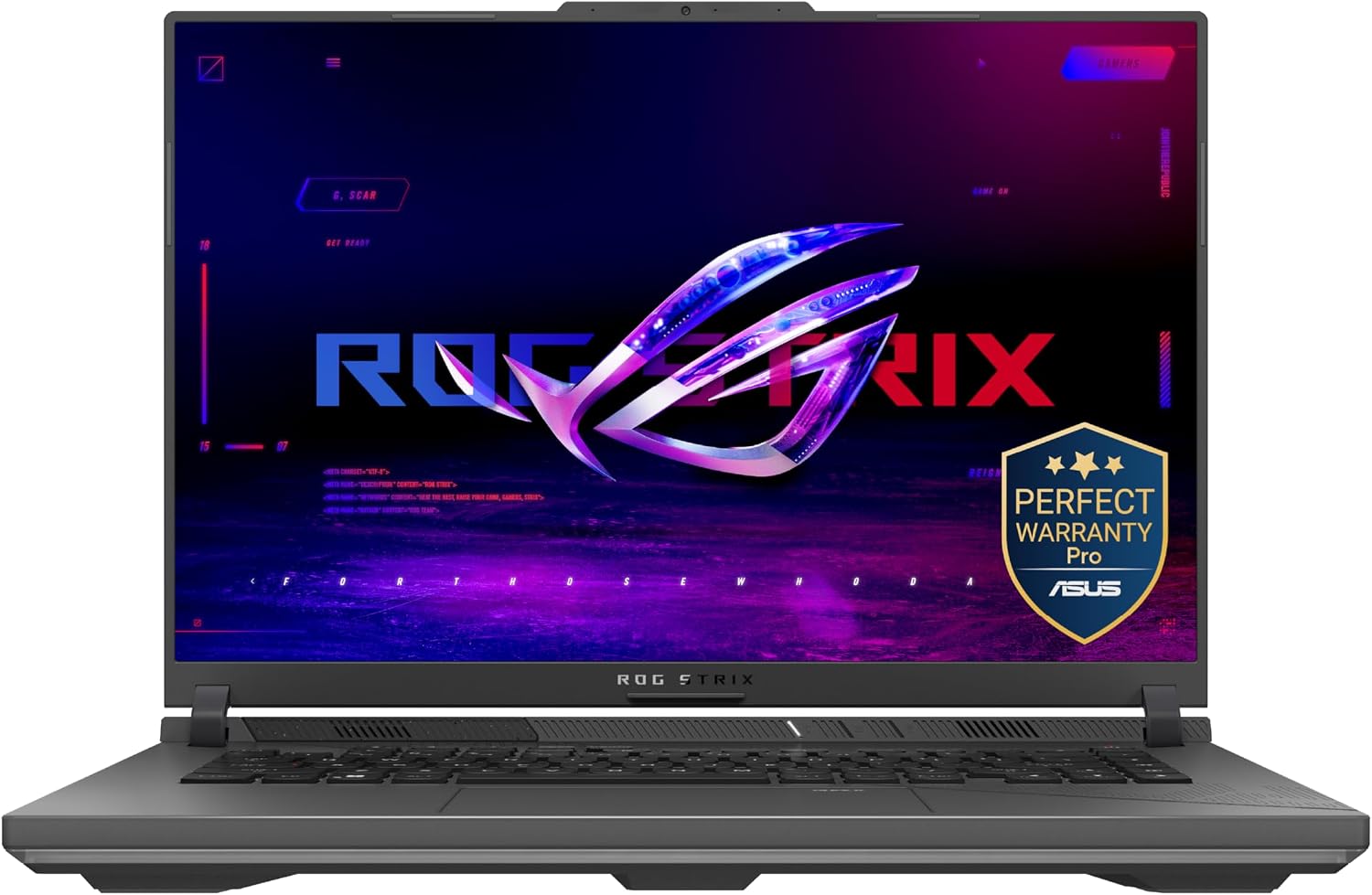 لاب توب اسوس روج ستريكس G16 بمعالج AMD رايزن™ 9 8940HX/ذاكرة 16جيجابايت DDR5/تخزين 1 تيرا/ بطاقة SSD/RTX 5050 بسعة 8 جيجابايتDDR7 / شاشة بدقة FHD بتردد 165 هيرتز/ نظام تشغيل ويندوز 11 - موديل RTX 5050 2026 - view 2