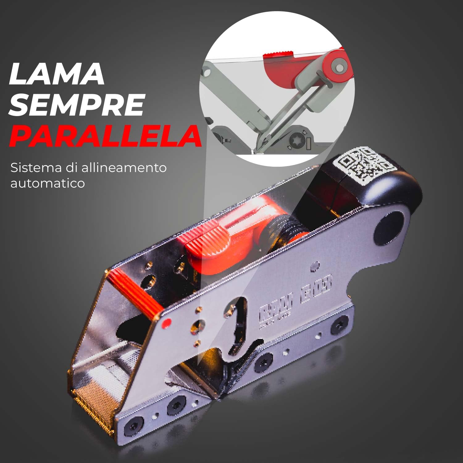 RALI G03 EVOLUTION N Pialleto a battuta senza affilatura per falegname. Pialleto a una mano con suola pesante, ideale per battute professionali | Regolazione ultra-facile della profondità