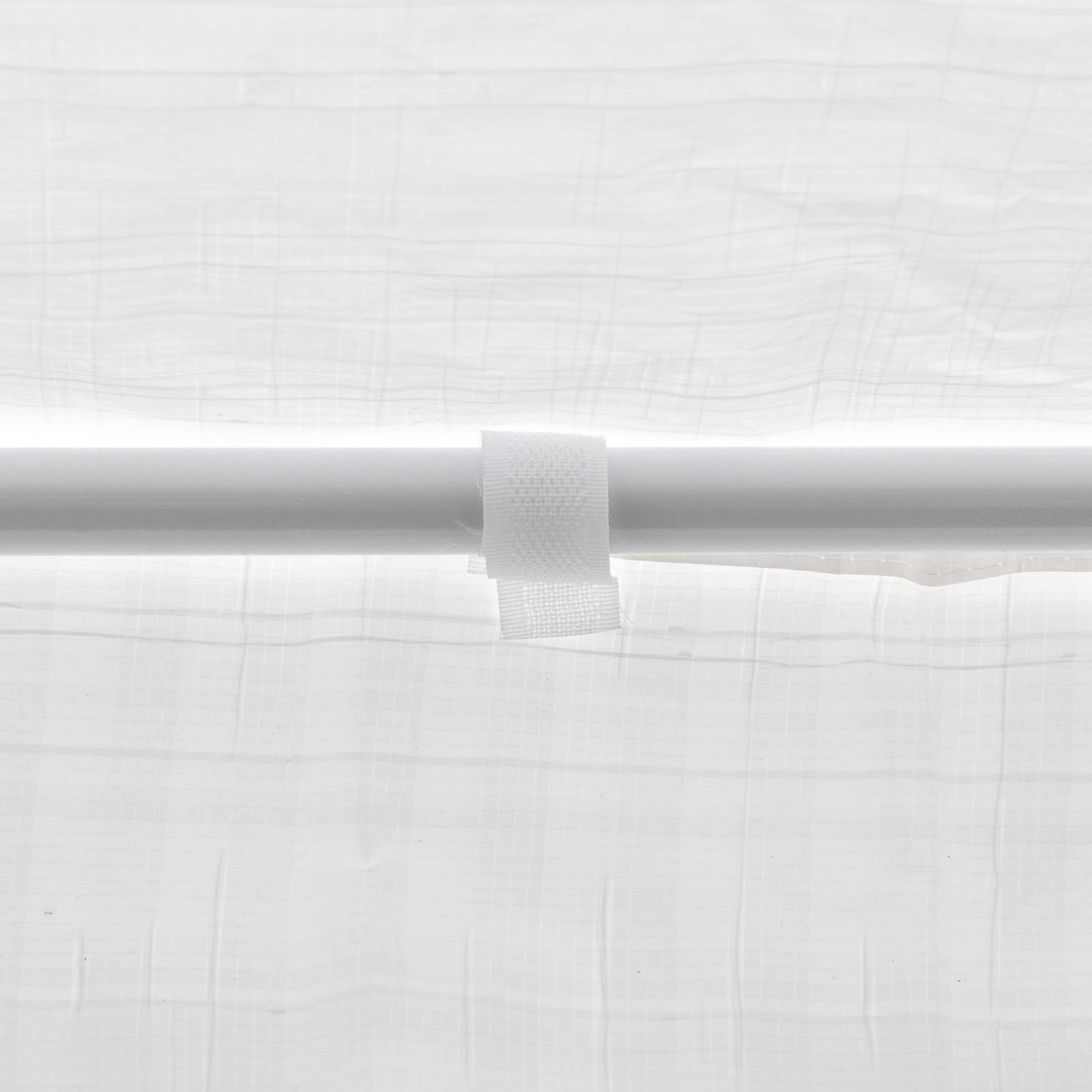 Relaxdays Tende per Gazebo Laterali, Set da 6, Telo Impermeabile in PE, Pareti Impermeabili, 2x3 m, con Finestra, Bianco
