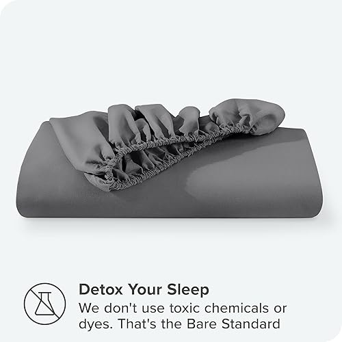 Miniatura 7 de Bare Home - Sábana bajera ajustable de microfibra 1800 ultra suave, King