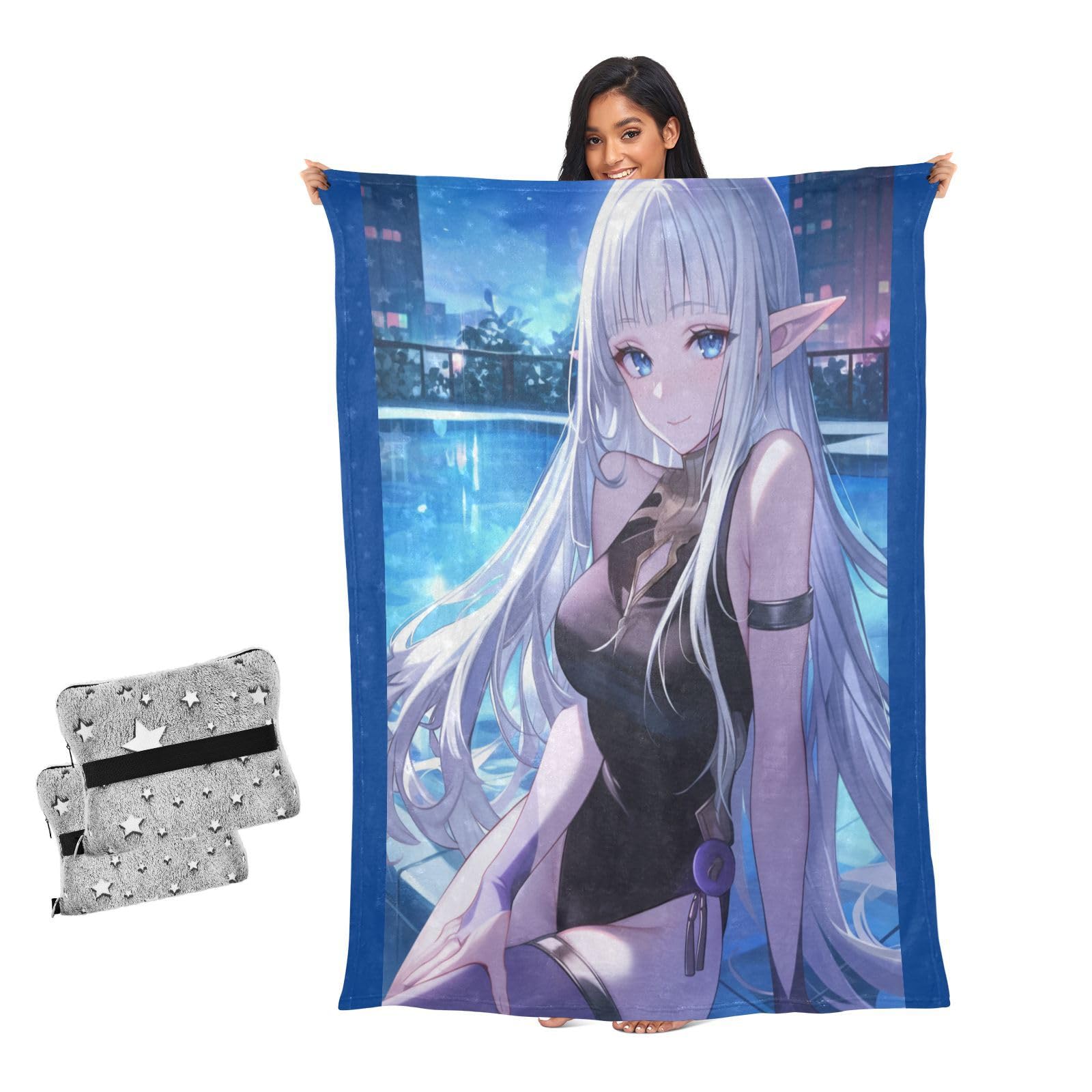 Couverture de beauté elfe contre le froid de bureau pour adulte