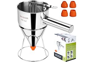 Stainless Steel Pancake Batter Dispenser with Squeeze Handle