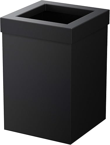 Gatco 1915 cesta cuadrada moderna de residuos negro mate disponible en Yaxa Colombia