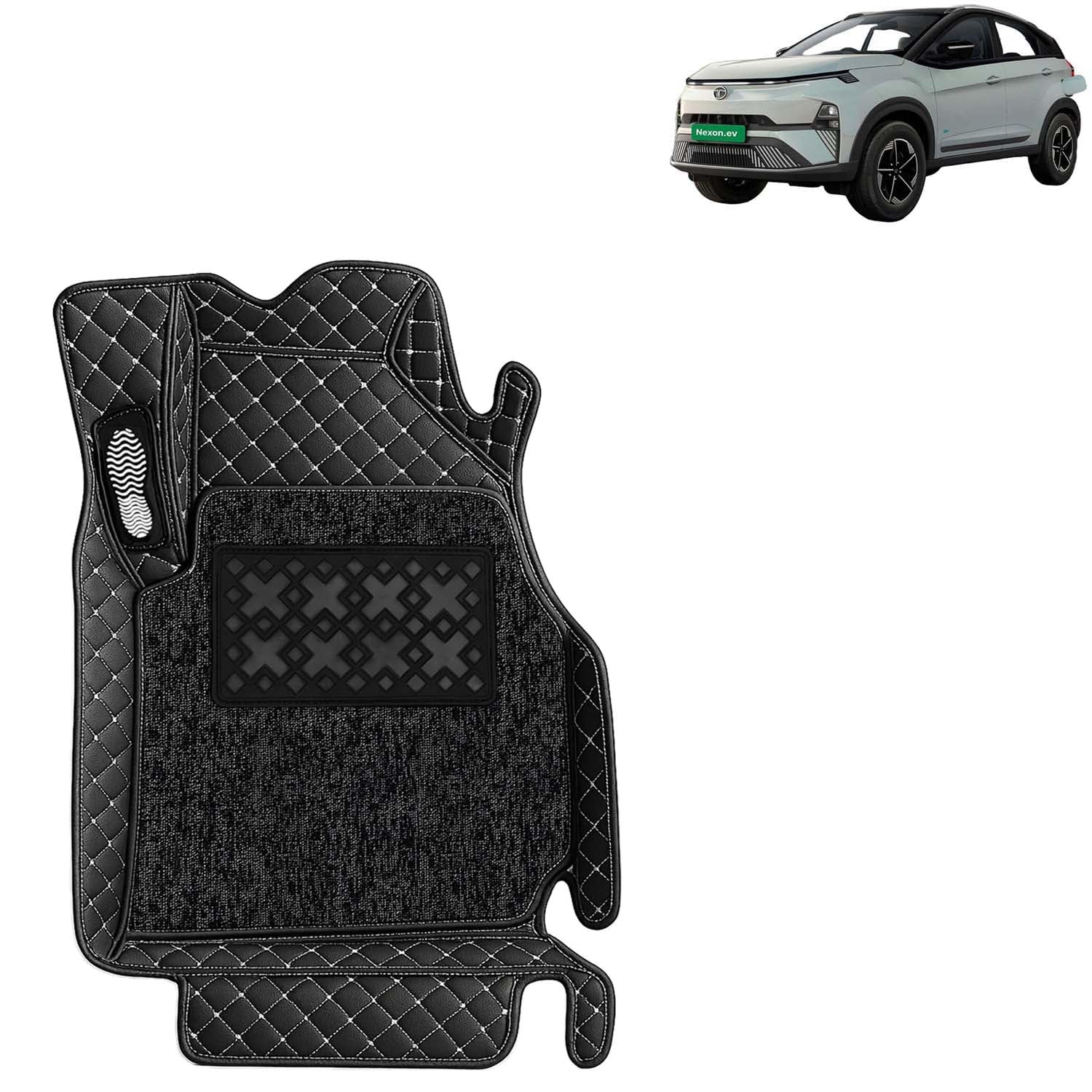 KINGSWAY Accessories Premium 7D Car Floor Mats Only Compatible with Gravite Year 2026 Onwards All Model, Set of 4 Pcs, 100% Waterproof & Washable Luxury 7D Car Foot Mats, Classic Black