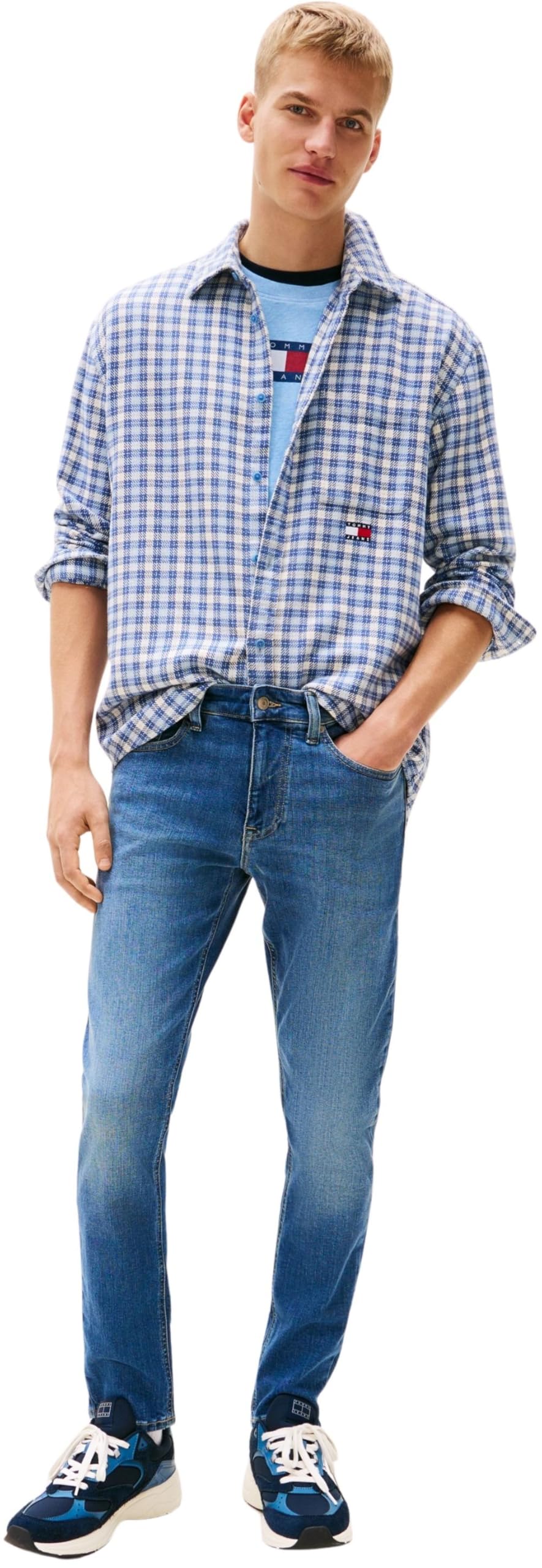 Tommy Jeans Jeans Uomo Austin Slim Tapered Elasticizzati