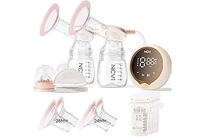 Motif Twist Double Electric Breast Pump with Twist Stimulation Technology (24mm, 28mm Flanges Included)