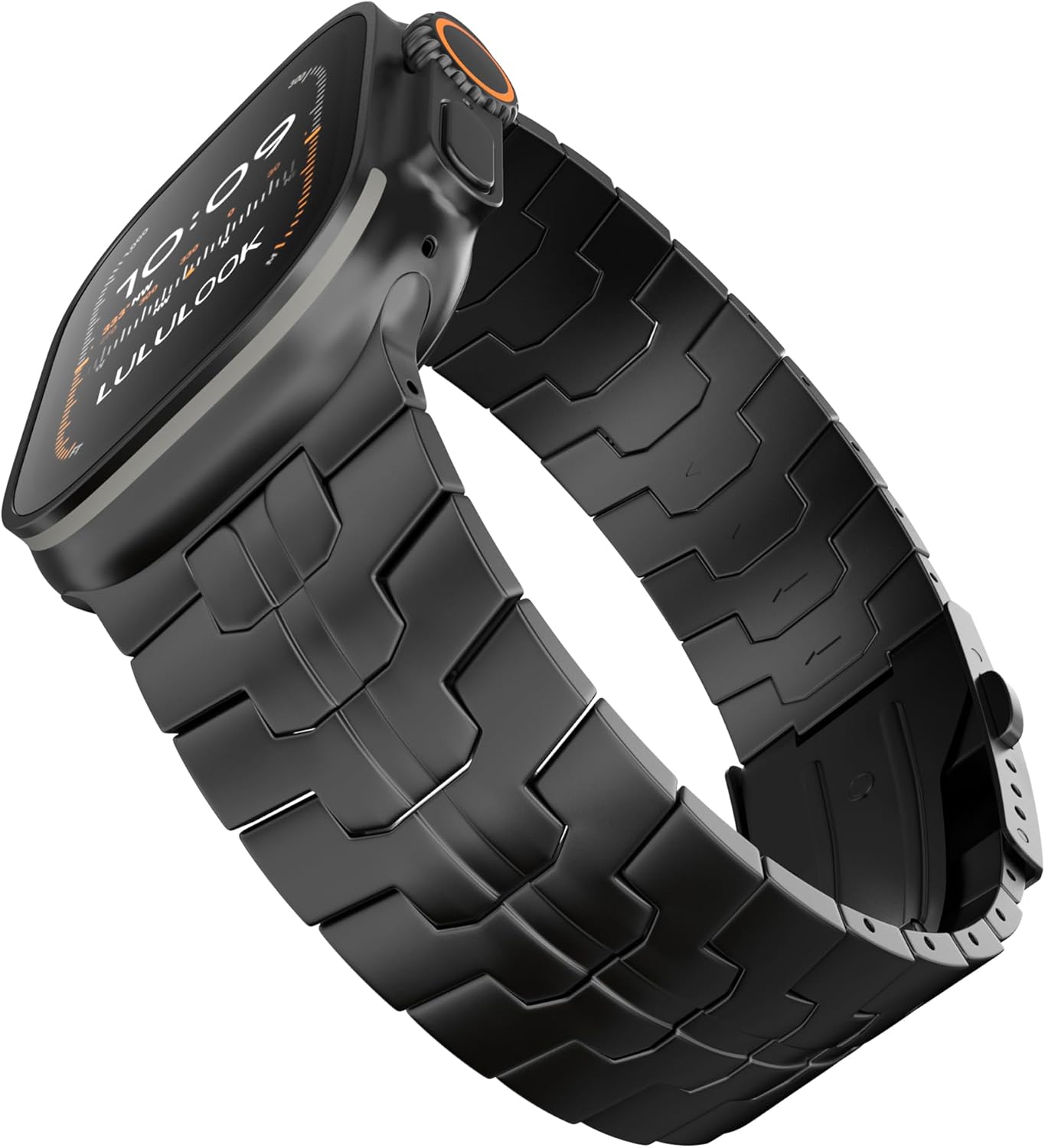 LULULOOK Grade 2 Titanium Ultra 2 Watch Band, Lightweight Metal Titanium Band for Apple Watch Ultra 3/2/1 49mm-Serise 11/10 46mm-Series 9/8/7 45mm-6/5/4/SE/SE2 44mm-3/2/1 42mm with Folding Clasp