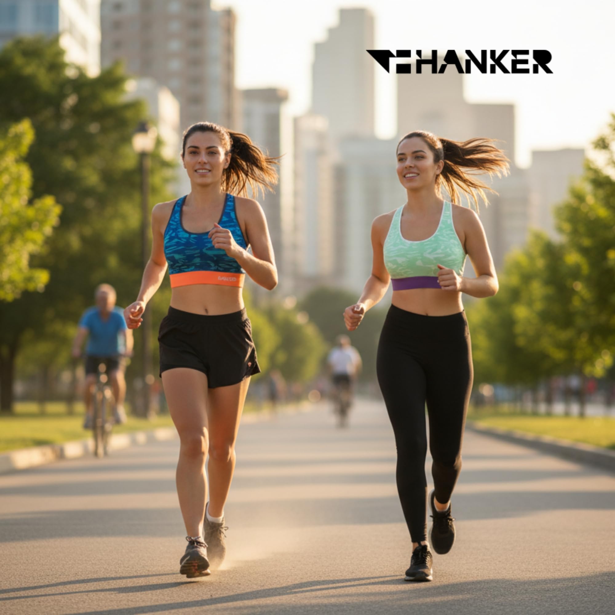 HANKER Top Deportivo Mujer de Alto Soporte con Espalda Cruzada – Sujetador Deportivo cómodo, Transpirable y sin Costuras