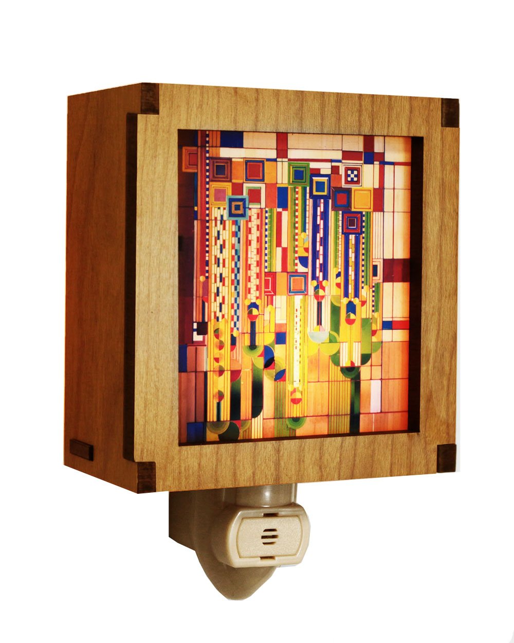 Frank Lloyd Wright Hardwood Saguaro Night Light