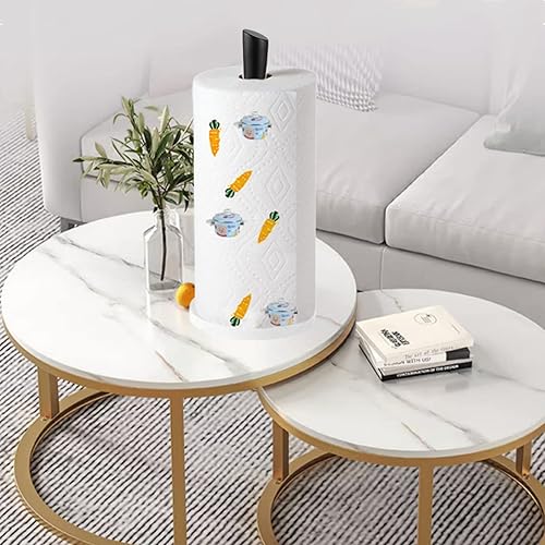 Miniatura 5 de Toallero de papel negro para encimera, soporte de toalla de papel de mármol utilizado para cocina y baño, soporte para toallas de papel hecho de