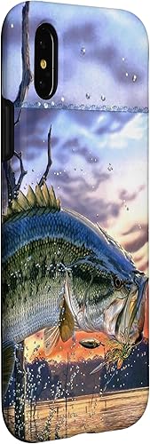 Miniatura 6 de iPhone XR Largemouth Bass Pesca para hombres Cool Fish Caza Estuche de Regalo