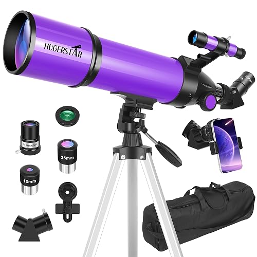 Telescope, Telescope for Adults & Kids & Astronomy Beginners, 80mm