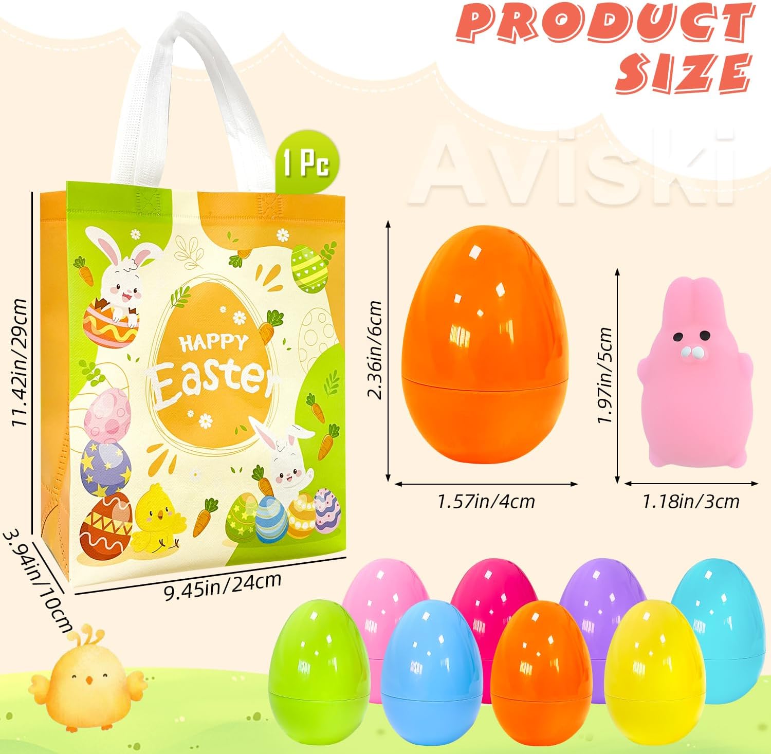 32Pcs Easter Surprise Eggs with Cute Mochi Squishy Toys Premium for Easter Theme Party Favors, Supplies for Easter Egg Hunt, Basket Stuffers/Fillers, Classroom Prize Supplies Toddler Boys Girls