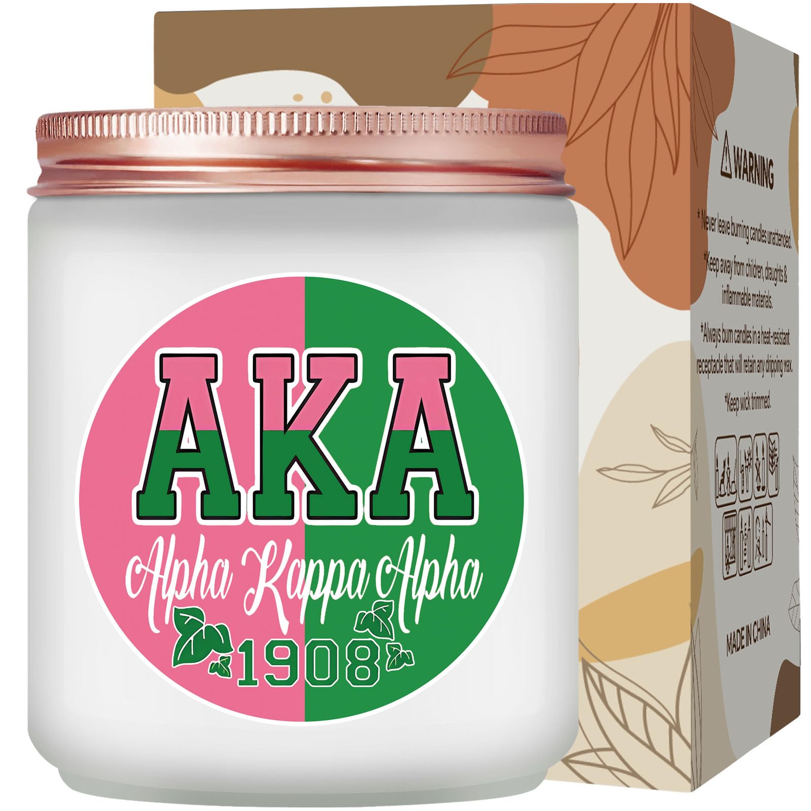 Maybeone Aka Sorority Gifts for Women - Sorority Gift for Sister - 7 Oz Aka Paraphernalia Lavender Candle