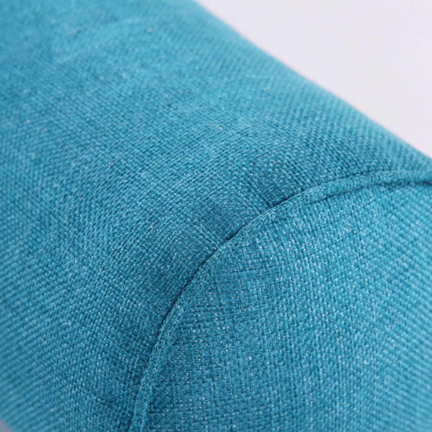 Cuscino Lombare Cilindrico In Lino - 15x40cm, Supporto Collo/Schiena, Fodera Lavabile, Per Sedia/Auto/Letto - Foto 5