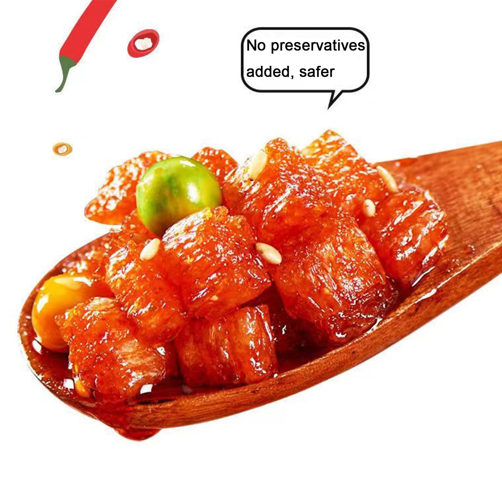 BaiLiSnacky Latiao， snack in stile cinese, a base di grano/peperoncino/spezie, a basso contenuto di zuccheri e calorie, ideali per vegetariani (16 g/confezione) (20 confezioni)