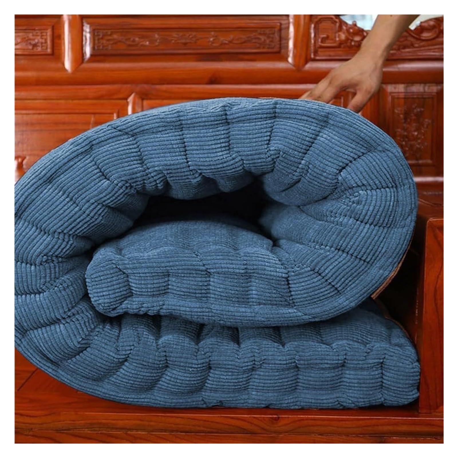 JACOJE Garden Bench Seat Cushions Indoor/Outdoor,Thicken Patio Bench Soft Rocking Chairs Pad Lounger Seat (Color : #3, Size : Rectangle(55x150cm/22x59in)), 141519