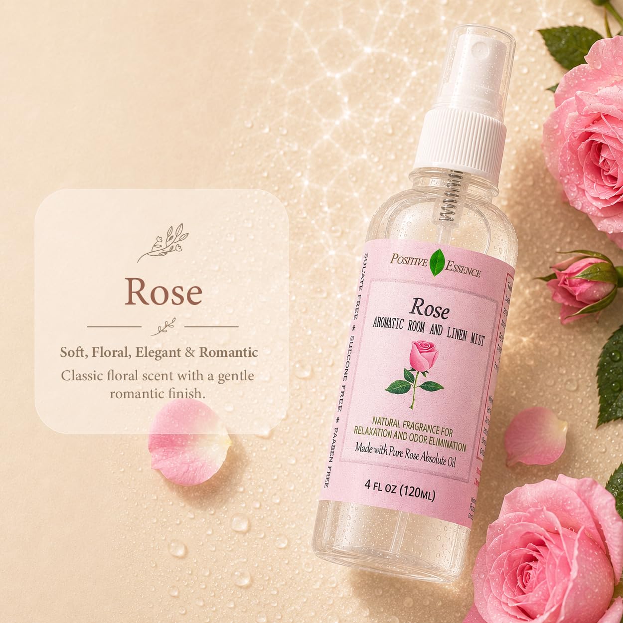 Possitive Essence - Pulverizador aromático para habitación y ropa de cama