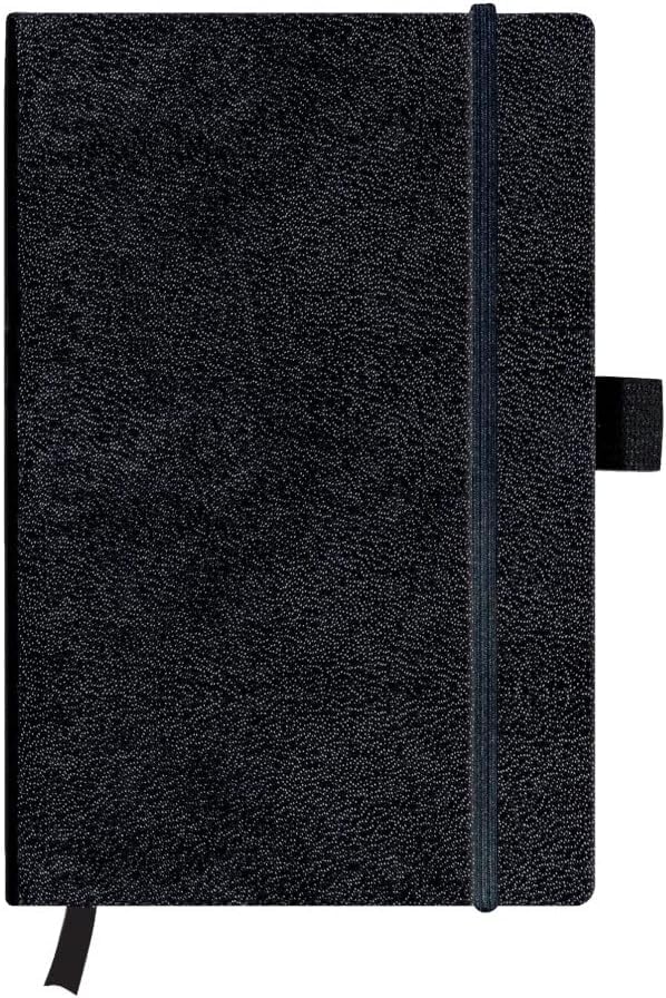 Carnet de notes A5 ligné herlitz avec passant stylo et ruban marque-page
