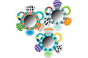 Nuby Look-at-Me Mirror Teether Toy: Interactive Play and Teething Relief