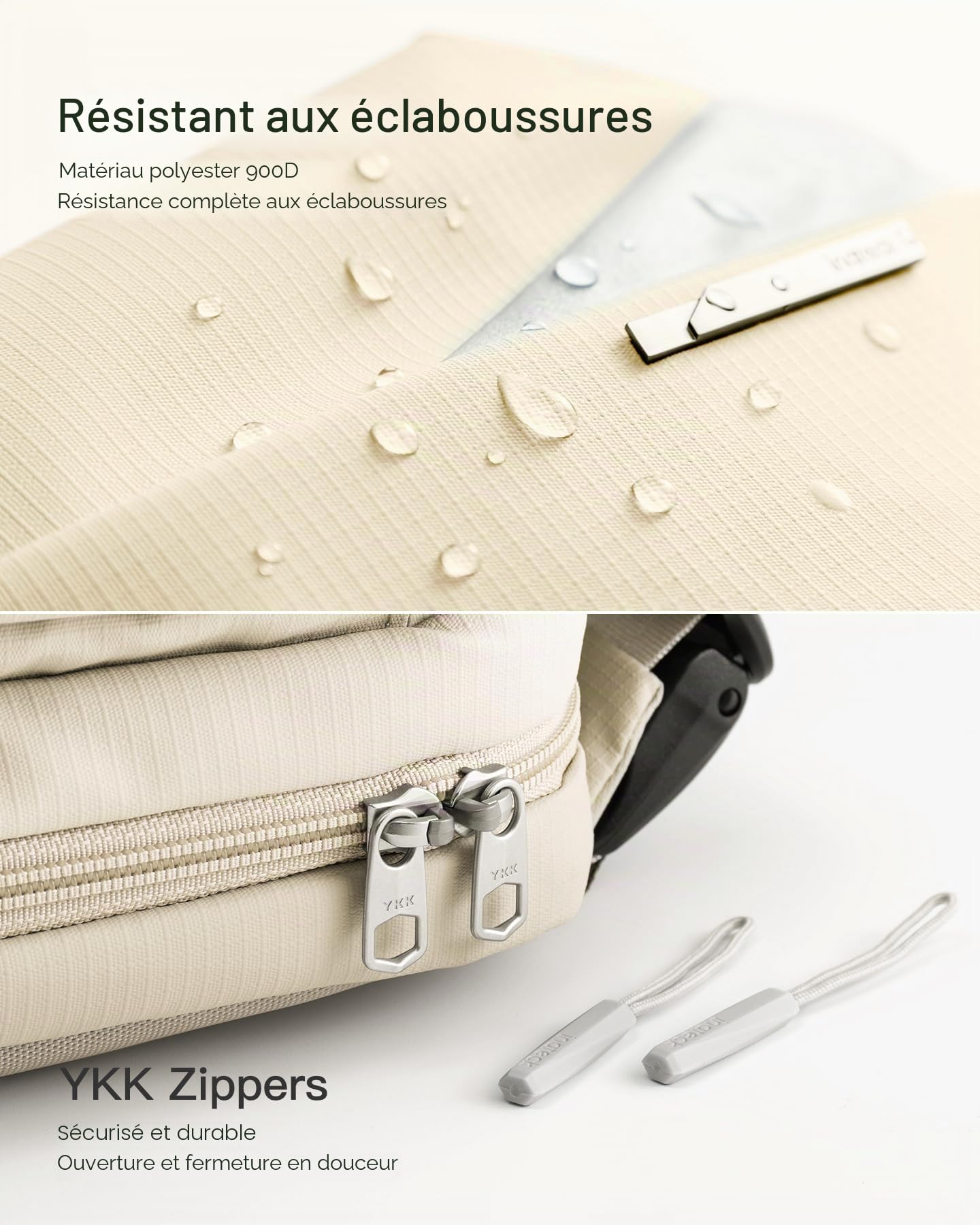 Inateck Sacs Banane Ville Hommes et Femmes avec bandoulière réglable, Sacoche Ceinture Polyvalent pour Voyage, Randonnée, Cyclisme, Travail, Sport