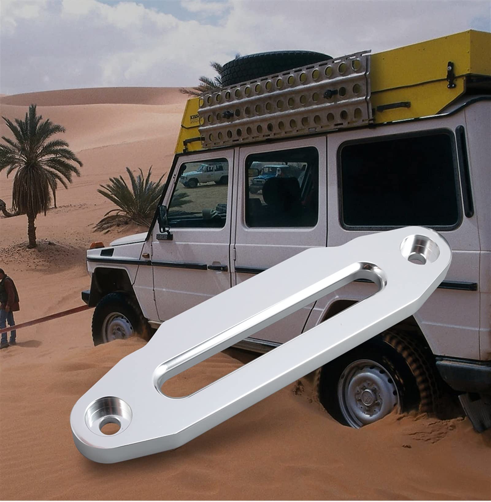 Paranco A Catena, Guida Fune per Verricello da 13000 Libbre, Passacavo in Alluminio per Fuoristrada 4Wd, Distanza Fori di Montaggio 254 Mm