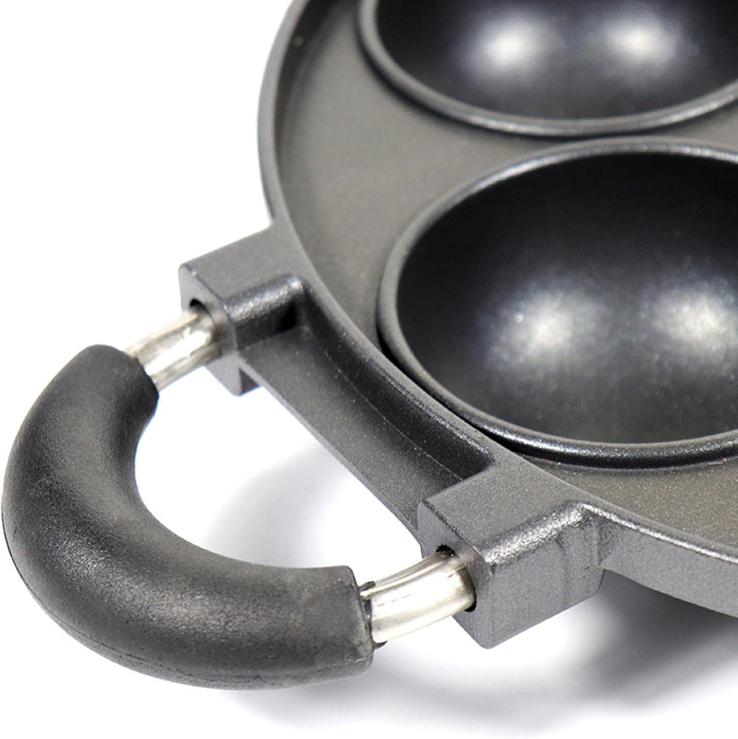 Cast Iron - 7 Cup Round Baking Pan | Large Muffin and Tray with Heat Retentive & Even Cooking Design for Scones, Cornbread, Muffins, Cupcakes and Brownies in Home Kitchen, Oven or Gril