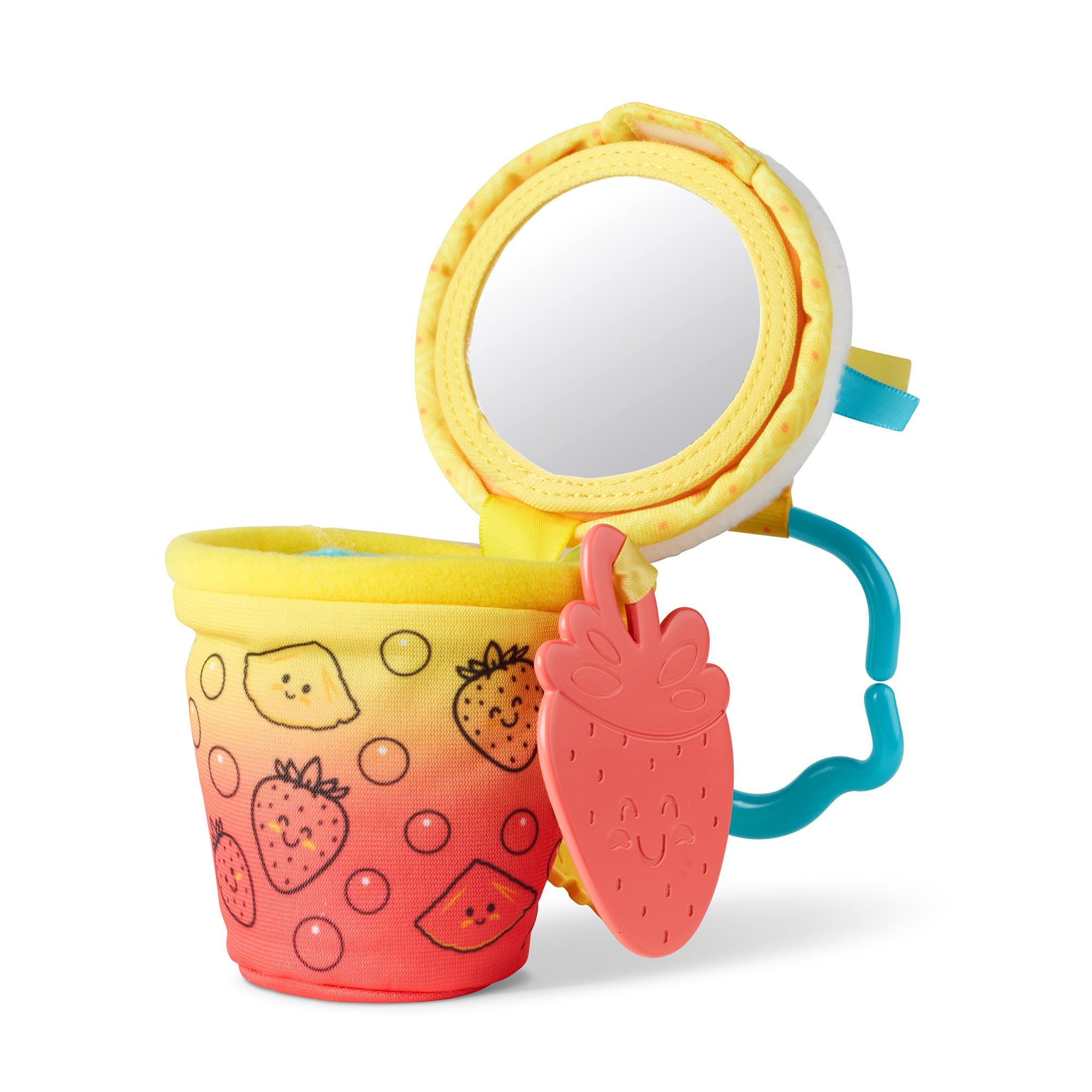 Melissa & Doug Multi-Sensory Bubble Tea Take Along Clip -On Sensoryczna zabawka dla niemowląt i małych dzieci | 0+ | Prezent dla chłopców lub dziewczynek