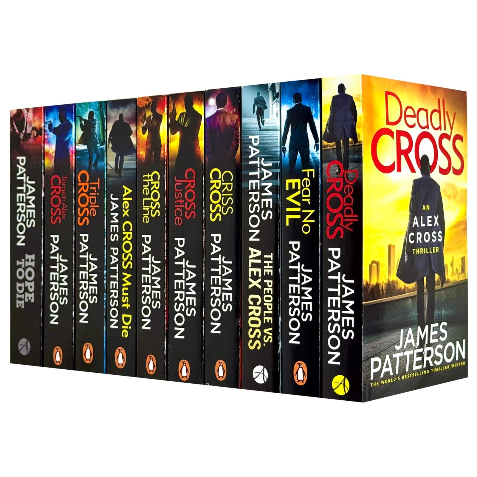 James Patterson Alex Cross Series 22-31 Collection 10 Books Set (Hope to Die, Cross Justice, Cross the Line, The People vs. Target, Criss Cross, Deadly Cross, Fear No Evil, Triple Cross & Must Die)