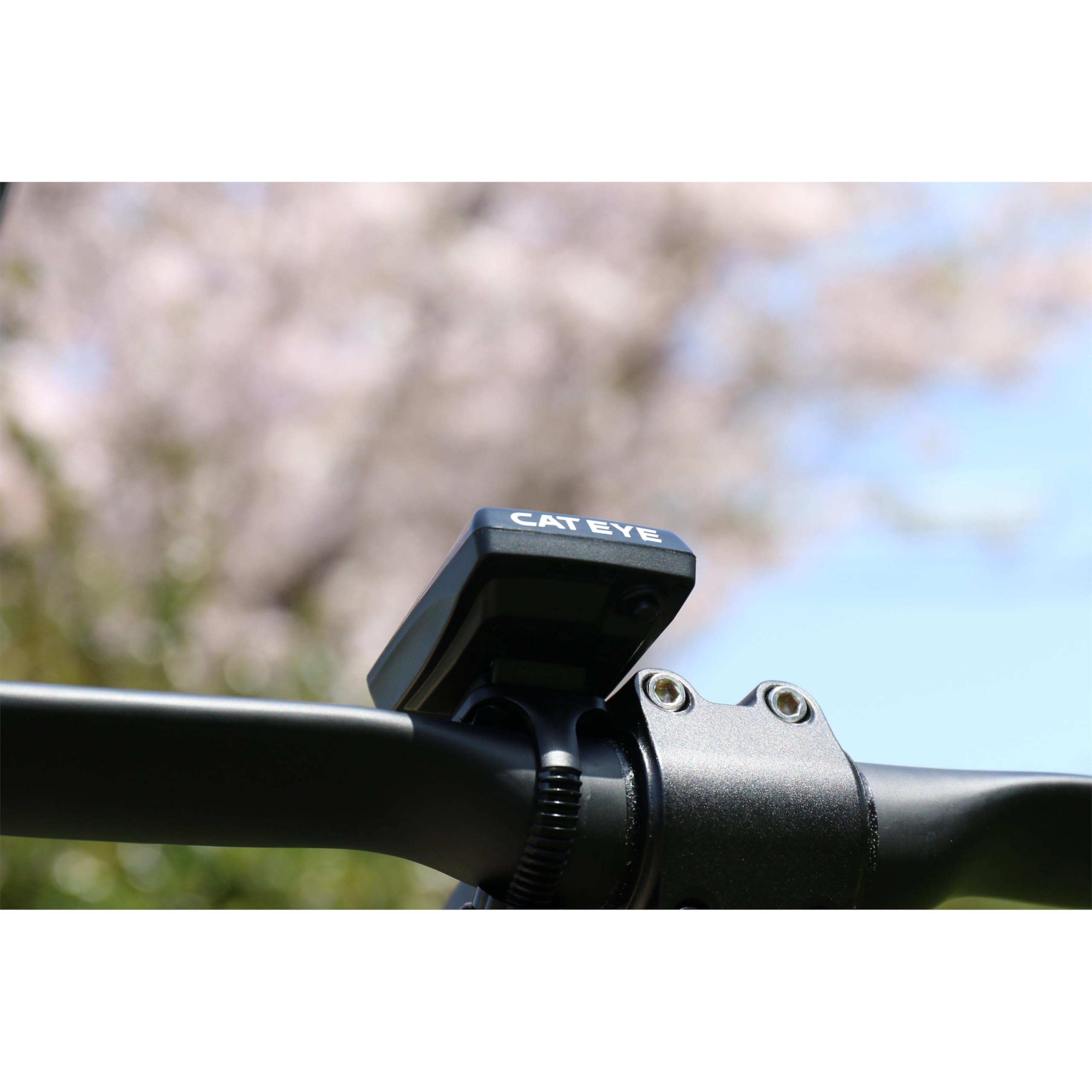 CatEye Air GPS Ordinateur de vélo 2 vélos sans Fil GPS avec Vitesse, Distance et Performance, Compact et léger