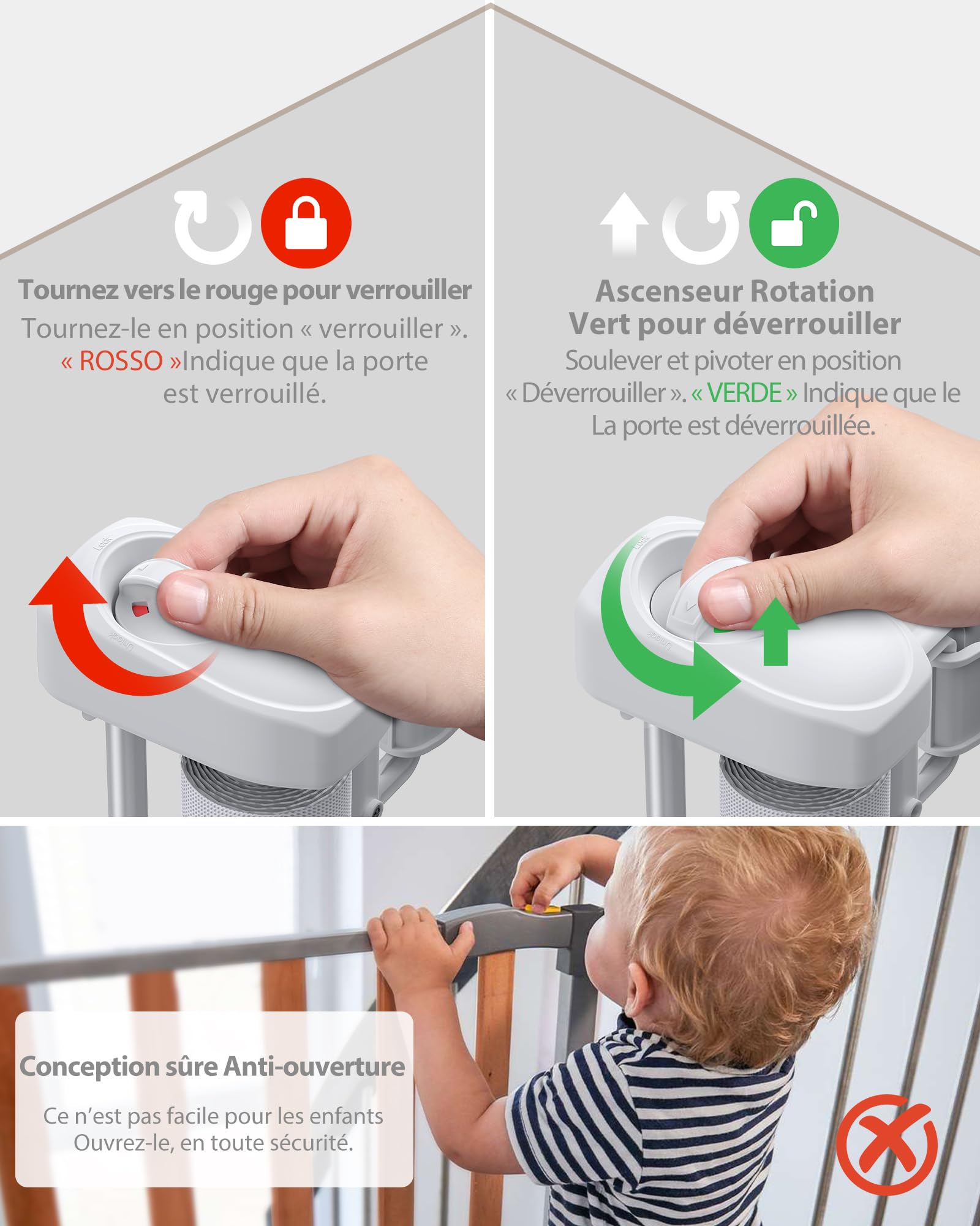 HOMGEN Barrière de Sécurité Pour Bébés Chiens Rétractables Durables 0-140 cm de Large Hauteur 86cm Facile à Installer Porte d’escalier Rétractable Porte Rétractable en PVC Porte pour la maison (Blanc)