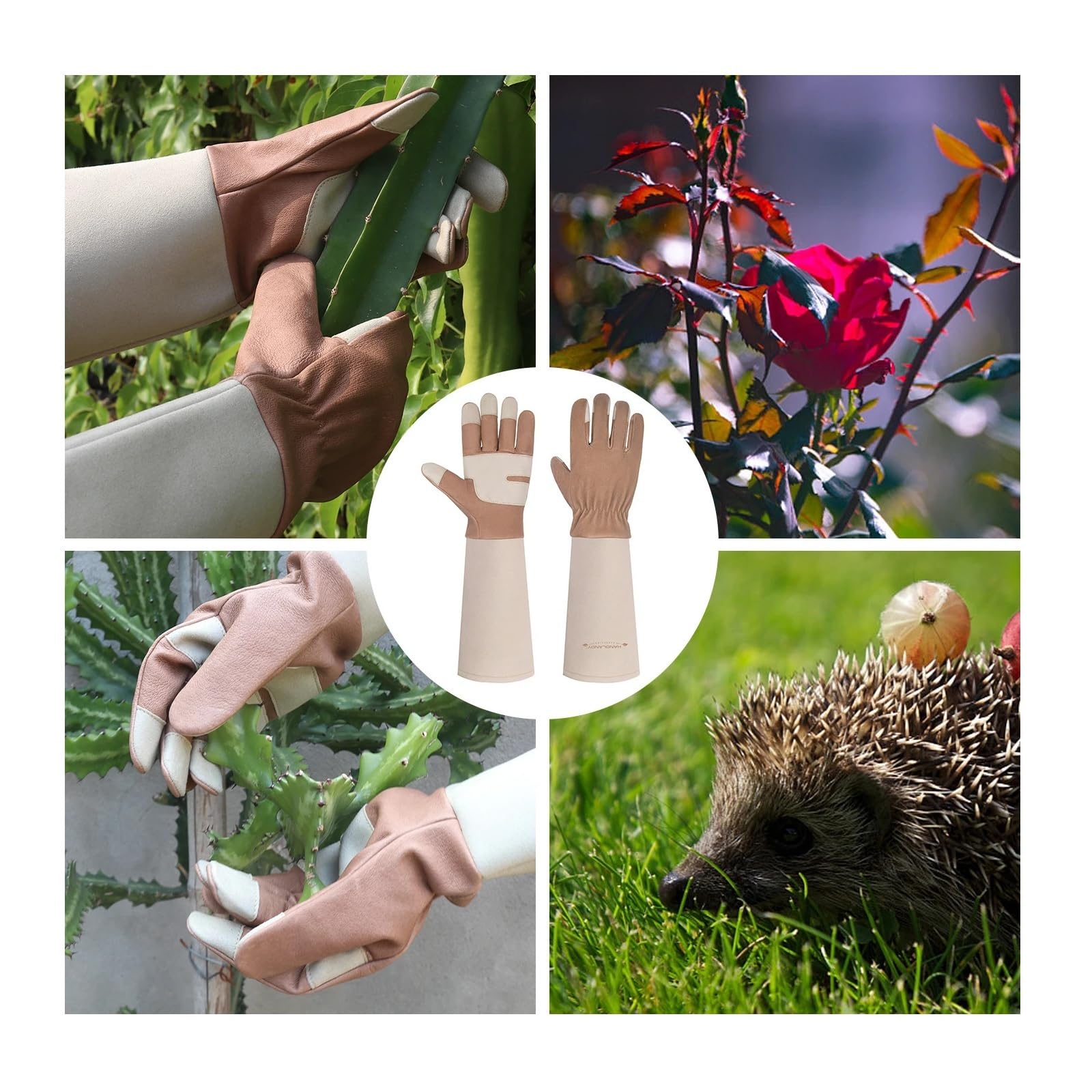 1 par de guantes largos jardinería Para La Jardinería De Exterior