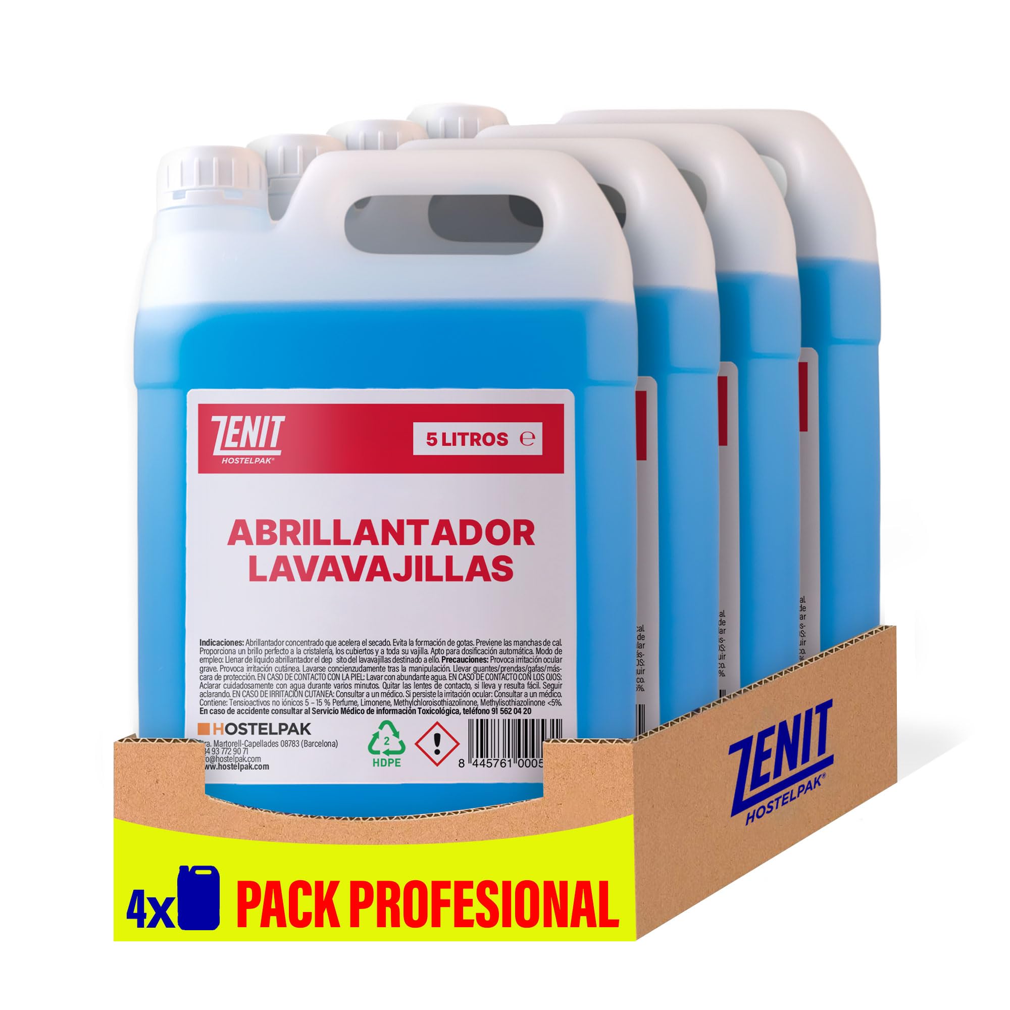 4 x 5 l | Geschirrspülmittel | Klarspüler für Geschirrspülmaschinen | Reinigungsmittel Geschirr Automatische Reinigung | Professionelle Reinigung
