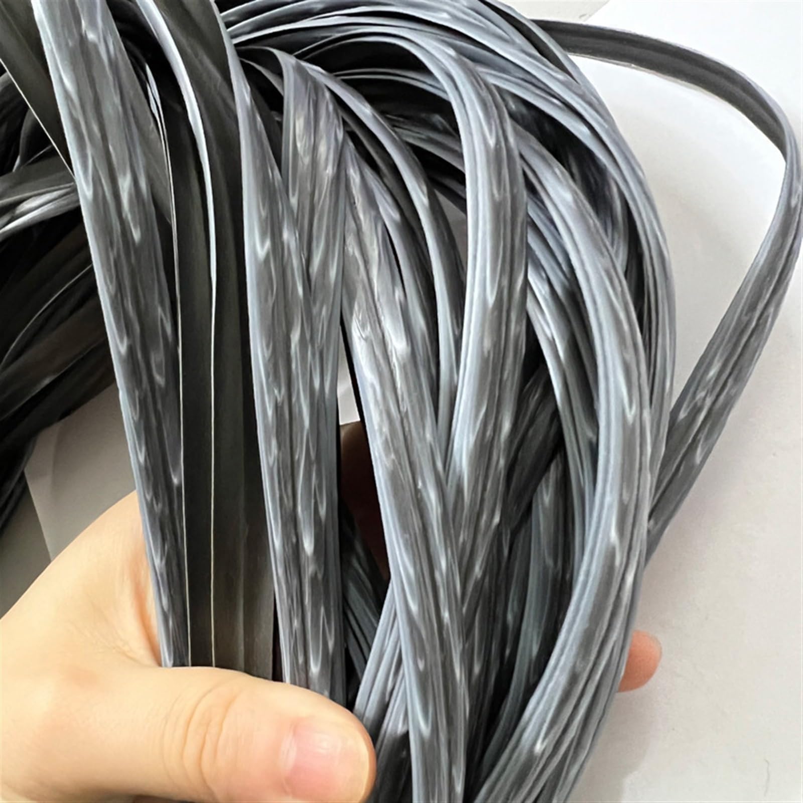 Elzey Grey Rattan Repair Kit ，Double Stranded Mottled Coffee Pe Rattan Repair Kit, Plastic Wicker Material For Fixing Rattan Chair Sofa Outdoor Furniture (Color : 4#, Size : 70M)
