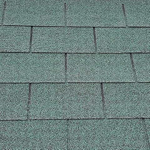 Felt Shingles Forest Green Square 4 Tab Shed Roofing Tiles Cover