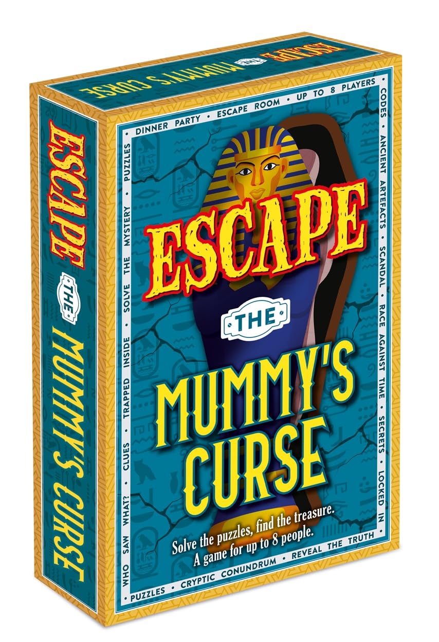 Escape the Mummy's Curse: Immersive Murder Mystery Game for Adults | Perfect for Dinner Parties, Game Nights, Escape Room Fans