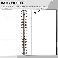 Vista 5 de Clever Fox Registro de cheques para chequera personal - Registro de cheques - Registro de chequera - Libro contable - Líneas de entrada 3968, 6.1 x