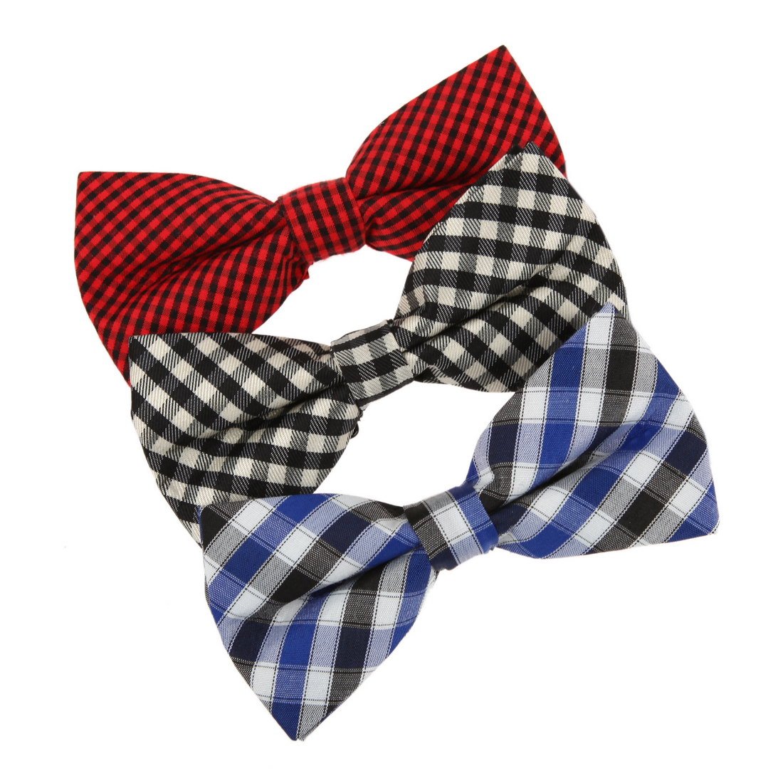 Dan Smith DBE0107 Handmade Gift Pre-Tied Bow Tie For Work-Utility 3 Pack Set
