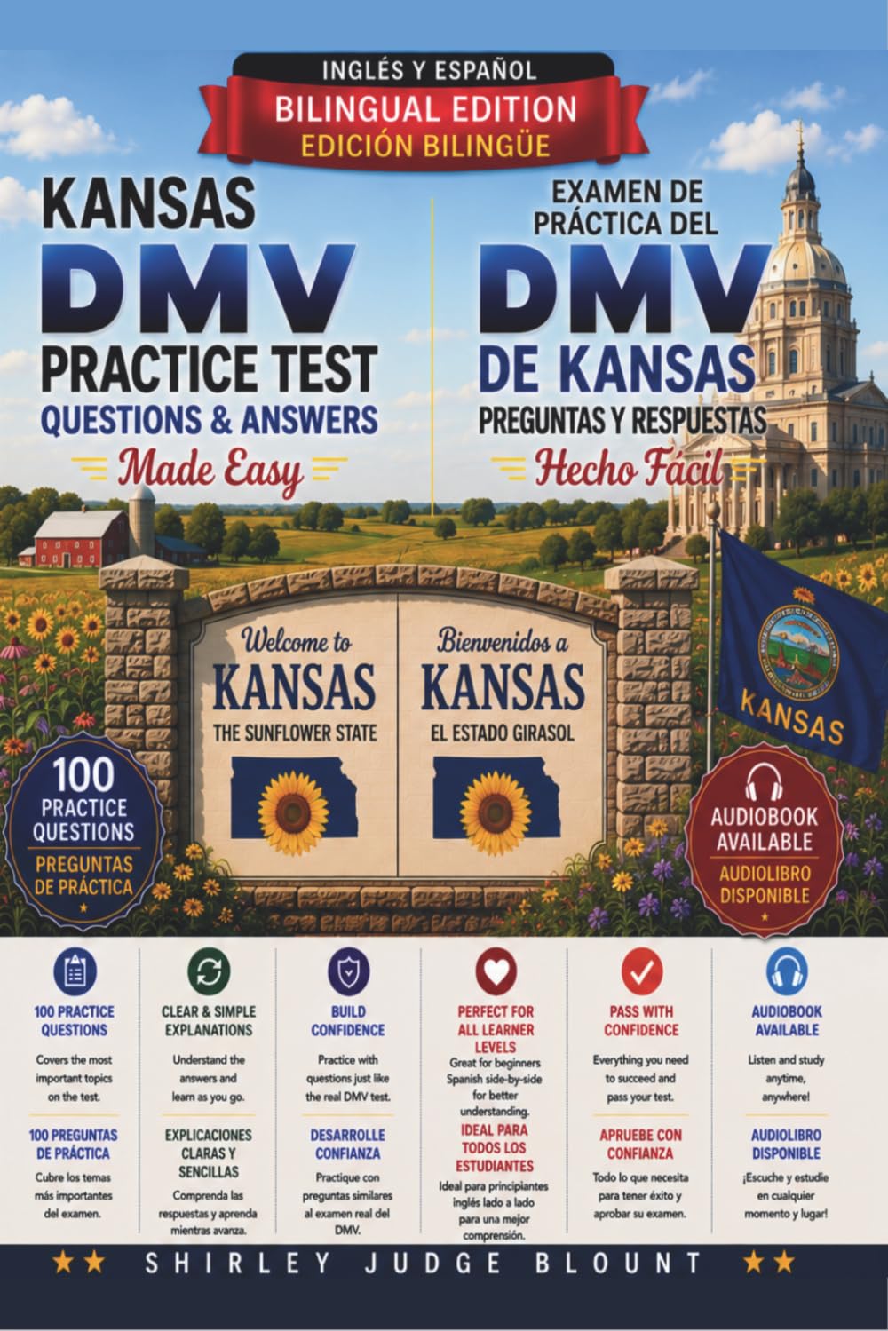 Kansas DMV English Test Made Easy™: Driver’s License Written Test Study Guide with Practice Questions | English & Spanish Edition