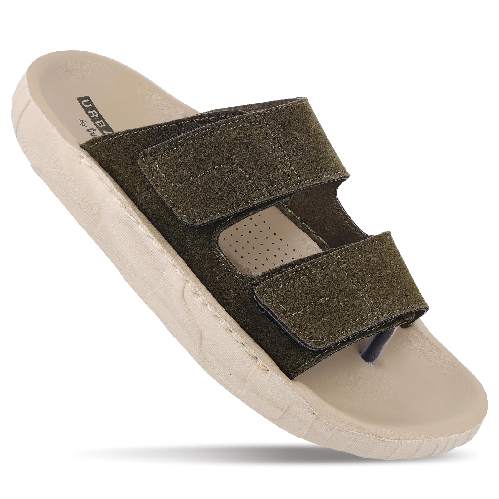 walkaroo Urbanoz Men’s Comfort Sandal|Dual Adjustable Loop Strap,Cushioned Footbed, Lightweight Flexible PU Sole,Textured Upper,Open Toe|Travel, Indoor & Outdoor,Casual,Daily Wear Sandal - WGP53410-picture-53
