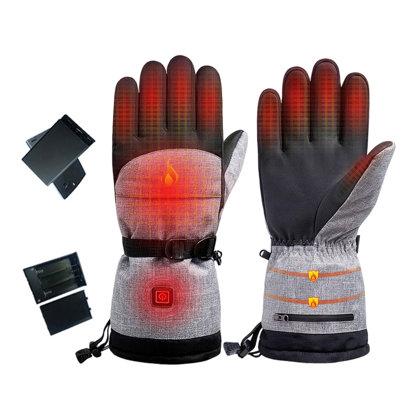 Gants chauffants électriques pour travail au congélateur, gants d'hiver chauds pour ski, cyclisme, moto, conduite, snowboard, résistants à l'eau
