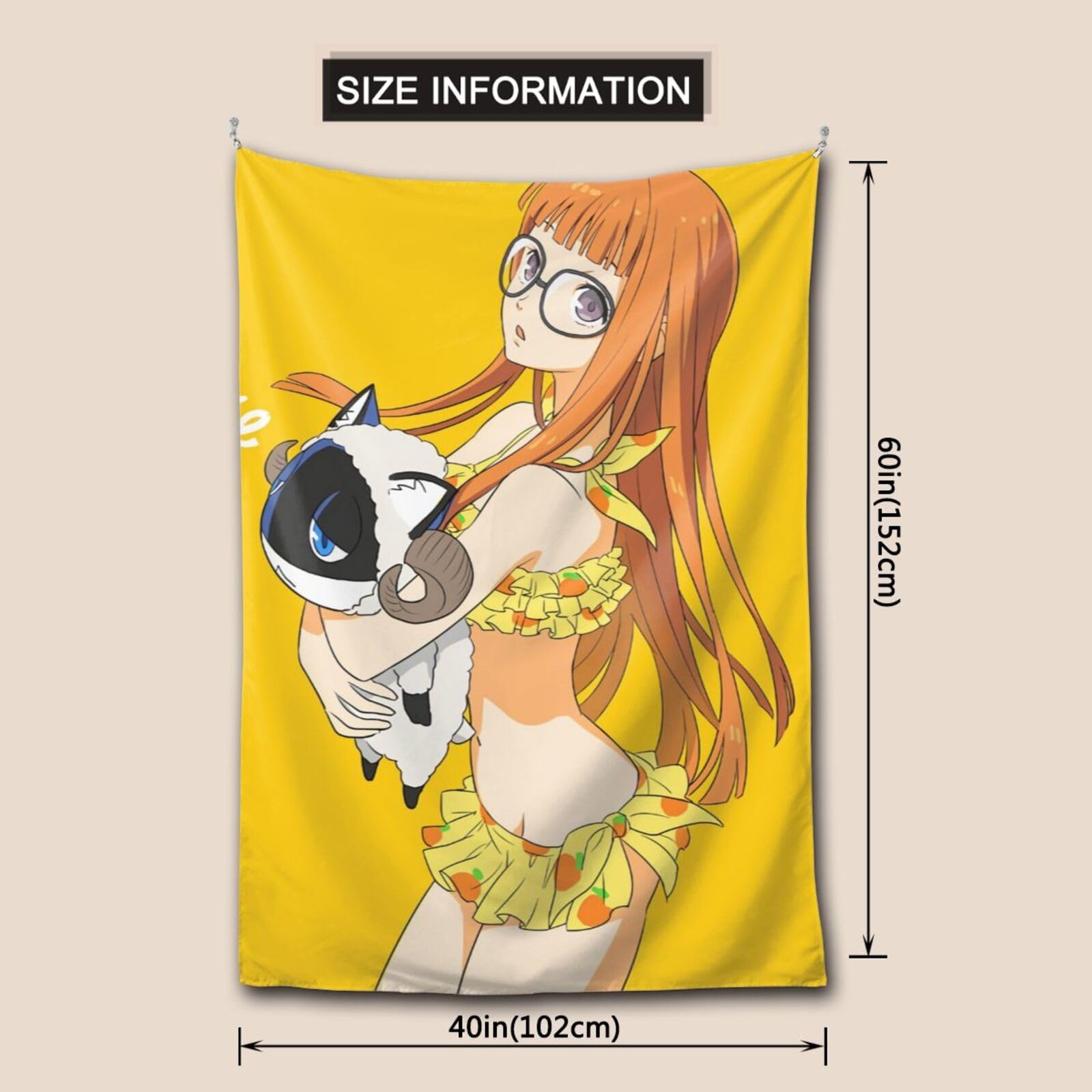 【ペルソナ5】佐倉双葉　布製タペストリー　P5D ナビ　B2サイズ　限定特典 ペルソナ5】佐倉双葉 布製タペストリー P5D ナビ B2サイズ 限定