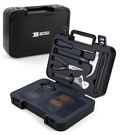 B BOSI TOOLS 136-Piece Hand Tool Set/Home Tool Kit, DIY Set Tool Household Hand Tool with Screwdriver Wrench Hammer Tape Plier Tool Box for Everyday Home Repairs(136 Piece)